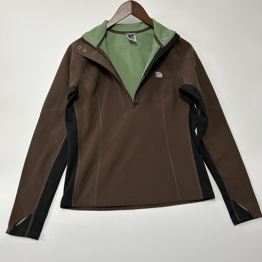 The North Face Womens Pullover Jacket‎ Size M 1/4 Zip Scuba Tech Athleisure Gym